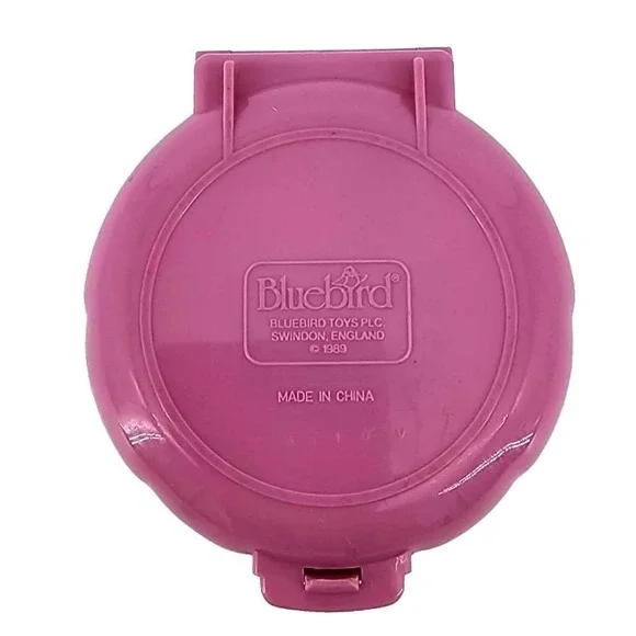 Vintage Bluebird Polly Pocket Cafe Compact 1989 Pink Shell  Toy GUC - Picture 5 of 5